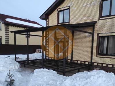 Односкатный металлический навес
